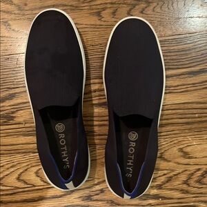 Rothy's Blue Knit Flats Sleek Design